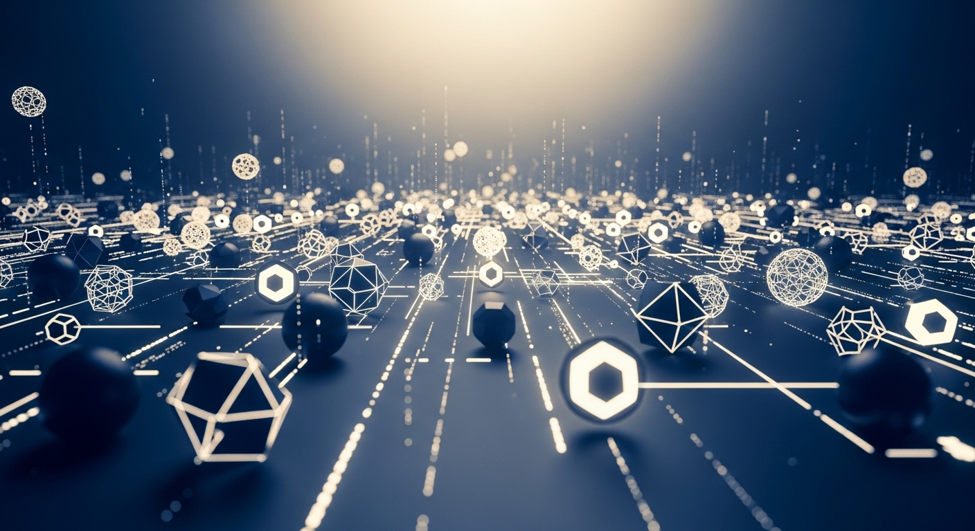 Abstract digital network background